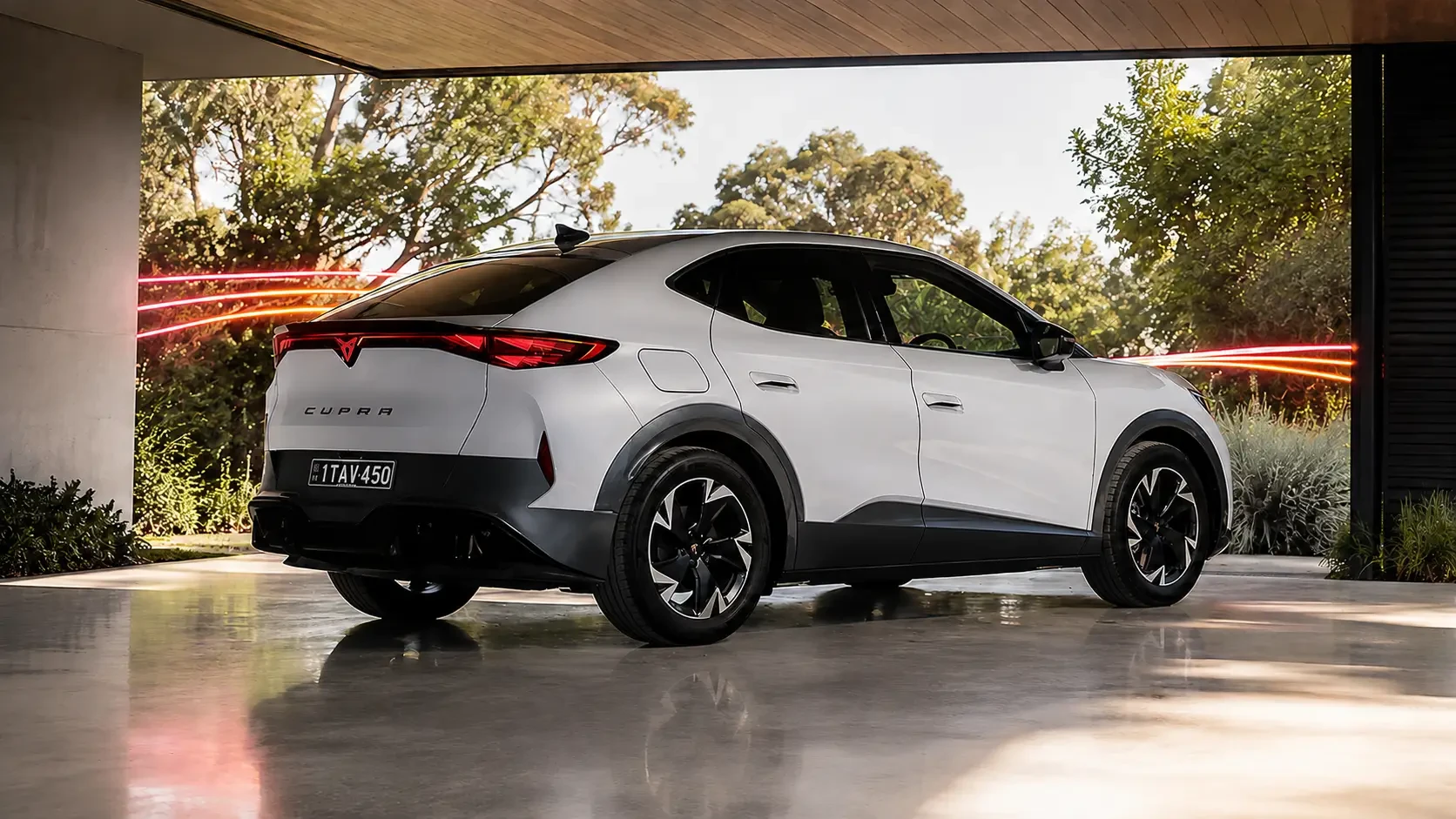 Rear photo of CUPRA Tavascan Electric Car Subscription